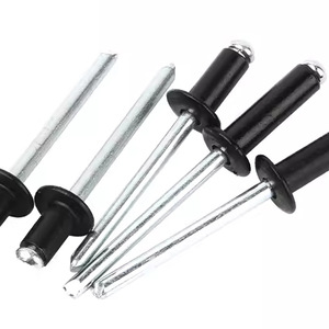 المسامير المخصصة أسود بأكسيد الألومنيوم رأس قبة البوب نهاية مفتوحة - Product Image 2