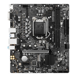 Carte mère MSI H510M-A PRO H510 DDR4 S-ATA 600 MicroATX Gen4 prise en charge du jeu de puces 64 bits Windows 10 - Product Image 1