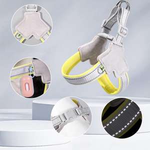 Hiphoppet เสื้อกั๊กตาข่ายระบายอากาศสะท้อนแสงรูปตัว Y สำหรับสุนัขสายพันธุ์เล็กระบายอากาศได้ดีมีสายรัดหน้าอกสำหรับเดินกลางแจ้ง - Product Image 2