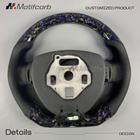 Volant personnalisé en fibre de carbone forgée bleue pour Chevrolet Camaro 1SS 2SS Coupé ZL1 LT1 2015-2026 – Amélioration de l'intérieur