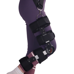 Adjustable <b>Knee</b> <b>Brace</b> With Airbag And Shoulder Strap Lightweight Aluminum Alloy Design Soft Lining For Leg <b>Support</b> - Product Image 2