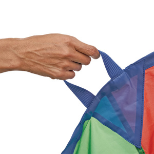 Personnalisation <span class=keywords><strong>Parachute</strong></span> d'extérieur <span class=keywords><strong>Parachute</strong></span> de jeu arc-en-ciel pour enfants avec 16 poignées - Product Image 3