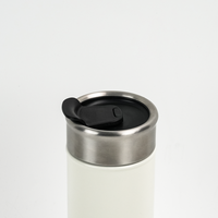 Gobelet isotherme en acier inoxydable à double paroi de 500 ml avec couvercle rabattable anti-fuite, tasse de voyage portable pour le bureau, la voiture, la salle de sport, l'extérieur