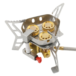 เตาแก็ส6800W 3คอร์สำหรับตั้งแคมป์กันลมพร้อมวาล์วปรับได้ - Product Image 1