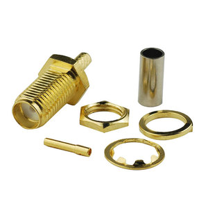 Полный латунный RF коаксиальный <span class=keywords><strong>SMA</strong></span> штекер обжимной для кабеля RG58 - Product Image 5