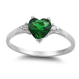 Anello T0017 a Forma di Cuore con Ametista, Montatura in Argento 925, Gioiello Romantico da Donna per Fidanzamento - Product Image 6