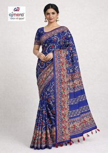 Sarees de Algodón Premium para Mujer, Colección de Diseñador Elegante y Moderna, Cómodos, de Secado Rápido, Protección Solar, para Todas las Temporadas, Corte Regular - Product Image 2