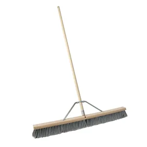 Direct Manufacturer Professional 18 24 36 Inch Wood Handle Industrial Rough Smooth Semi-Smooth Surface Floor Broom