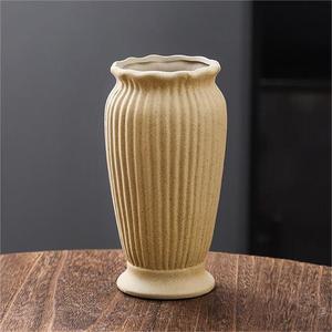 Vintage <b>Retro</b> Wabi Sabi Light Luxury Ceramic Vase With Hydroponic Function for Living Room Fresh Flower Display Home <b>Decor</b> - Product Image 5