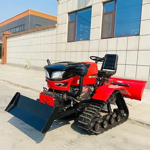 Mini tractor de orugas pequeño para uso en granja, cultivador de RLD-350 35HP para campo de arroz y tierra seca, gran oferta