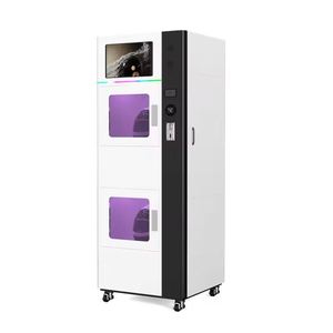 Machine de nettoyage de casques commerciale à double compartiment pour extérieur, désinfection UVC+Ozone avec sécheuse, prix usine - Product Image 2