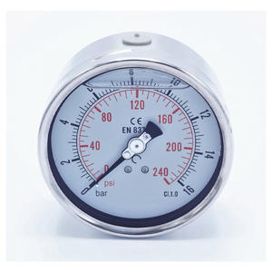 เกจวัดความดันแบบเติมของเหลวได้ รุ่น HUBEN แบบหน้าแปลนด้านหน้า - Product Image 5