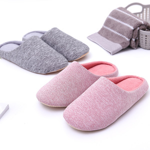 Quiet cotton <b>slippers</b> for men and women, soft-soled, Japanese style, suitable for spring and autumn, wood flooring, machine - Product Image 3