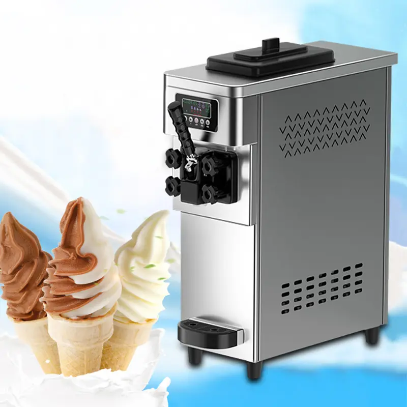 Maquinaria para hacer helados, máquina comercial de helados de yogurt