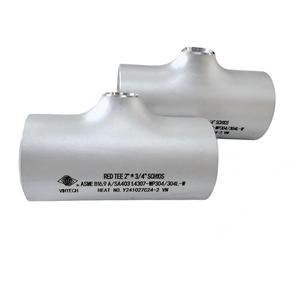 Conexión en T Reducida VINTECH de Acero Inoxidable WP304 304L ASME B16 9, Accesorio de Tubería Industrial de Alta Calidad - Product Image 1
