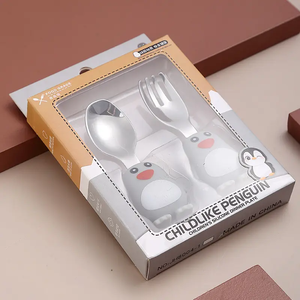 Vajilla para Niños Pequeños, Fácil de Usar, Juego de <span class=keywords><strong>Cubiertos</strong></span> para Niños Pequeños, Libre de BPA, Apto para Lavavajillas - Product Image 3