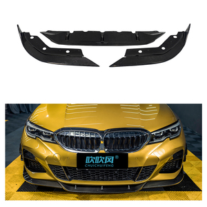 Para <span class=keywords><strong>BMW</strong></span> G20 G21 <span class=keywords><strong>M</strong></span> <span class=keywords><strong>Sport</strong></span> 320i 325i 330i 340i <span class=keywords><strong>2019</strong></span>-2022, alerón delantero de fibra de carbono, divisor de labio inferior, 51192455835 51192455836 - Product Image 1
