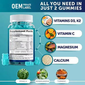 Permen Kunyah Kalsium Magnesium dengan Vitamin D3 K2 & C untuk Mendukung Kepadatan Tulang yang Lebih Baik - 60 Buah Suplemen Dewasa - Product Image 6