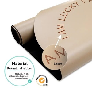 Tapete de Yoga Ovalado de Caucho Natural, Profesional, Antideslizante, Absorbente de Impactos, con Línea de Guía para <span class=keywords><strong>Asanas</strong></span>, 5mm de Grosor - Product Image 5