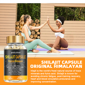 Shilajit แคปซูลพร้อมโสม Ashwagandha และหิมาลายันส่วนผสมอาหารเสริมภูมิคุ้มกันสำหรับผู้ใหญ่60จำนวน - Product Image 3