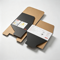 Caja de Cartón Corrugado Personalizada, Reciclada, con Cierre Automático, Impresa, para Productos de Uso Diario, Caja de Embalaje de Cartón para Pedidos