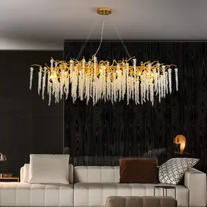 Wholesale Indoor Decoration Hotel Villa Lobby Living Room Crystal Modern Luxury Restaurant Bar Bedroom Tree Chandelier