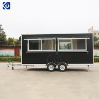 Remorque alimentaire remorquable CAMPTRL, camion de vente ambulante avec cuisine complète, kiosque de vente de snacks, café, glaces et nourriture de rue