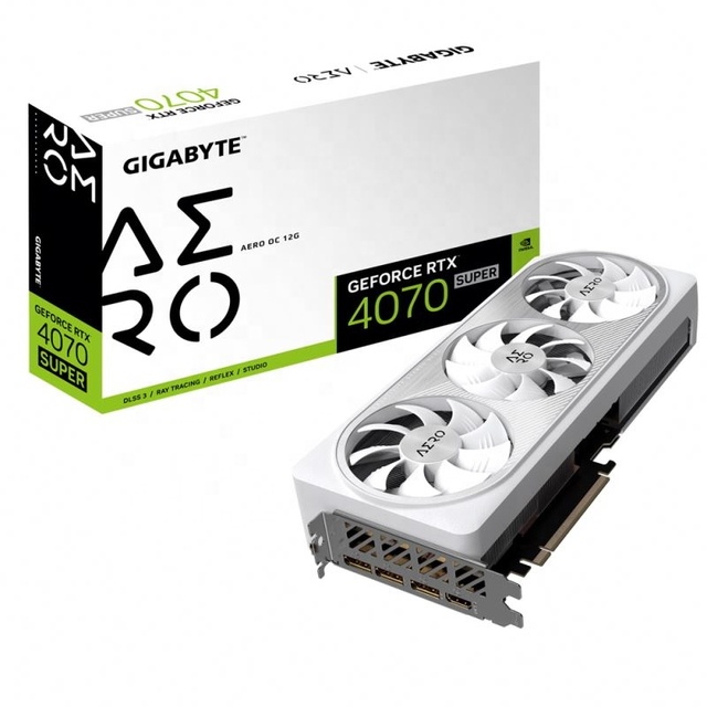 RTX 4070 SUPER AERO OC 12G GDDR6X PCI Express Fan-Cooled Desktop GPU for Gaming PC