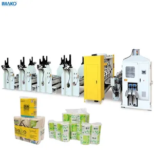 Machine automatique de rouleau de papier toilette, fabrication à grande vitesse, Machine de découpe et de rembobinage, prix