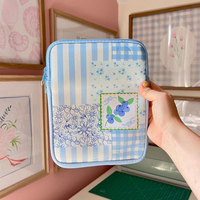 Tas buku kustom lengan e-reader Mini ritsleting pelindung lembut untuk iPad Kindle Case