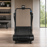 商用弧形跑步机自发电无动力跑步健身器材