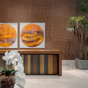 Panneau décoratif moderne en bois à rayures 3D pour revêtement mural en argile et décoration intérieure - Product Image 6