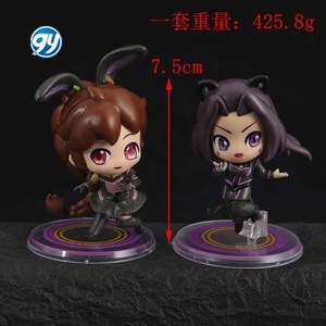 8 piezas Douluo Dalu figura Anime Dean Flender-s Tang San Xiao Wu Dai <span class=keywords><strong>Mubai</strong></span> Zhu Qing Rongrong muñeca estatua - Product Image 2