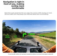 Lunettes Intelligentes de Traduction IA/RA avec Affichage de Traduction en Temps Réel, Assistant IA ChatGPT, Navigation et Caméra 12MP