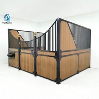Box de stockage pré-assemblées Weisien pour écuries de chevaux, conception modulaire, préfabriquées, galvanisées à chaud, abri extérieur en bambou, pour manège et ferme