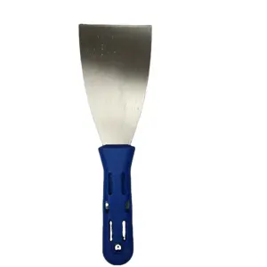 आर्थिक प्रकार पोटीन चाकू 2.5 इंच कार्बन स्टील ब्लेड नीले रंग प्लास्टिक संभाल रंग खुरचनी