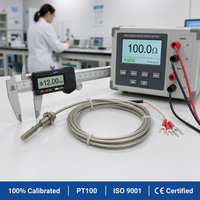 Sensor de Temperatura RTD de Platino Pt100 de Extremo Plano HUADONG