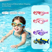 Lunettes de natation pour enfants 369 JW-YY76, haute définition, anti-buée, petite monture, motifs de dessins animés, lentilles en polycarbonate imperméables