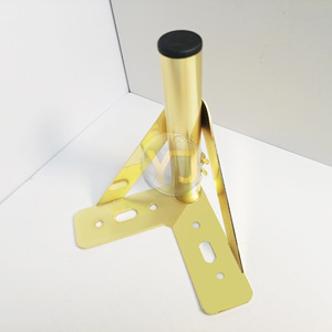 YIJUN Gold Rose Pattern Furniture <b>Legs</b> 3302 Heavy Duty Modern Minimalist Luxury Metal Hardware - Product Image 3