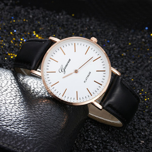 Orologi di Lusso Geneva per <span class=keywords><strong>Uomo</strong></span> e Donna, Coppia con Cinturino in Pelle e Cassa in Lega, Regalo per <span class=keywords><strong>San</strong></span> <span class=keywords><strong>Valentino</strong></span>, Orologio per Studenti e Esami - Product Image 2