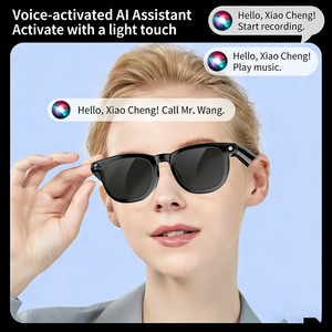 แว่นตาคุณภาพสูง กล้องบันทึกวิดีโอ HD 1080p และแว่นตา AI พร้อมจอแสดงผลแบบซ่อนเร้น แว่นตาพร้อมกล้อง AI สำหรับผู้หญิง - Product Image 5