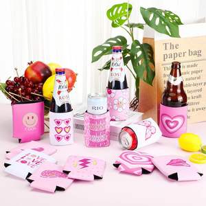 Fundas de Neopreno Plegables Personalizadas de 3 mm y 5 mm de Grosor, Enfriadores de Latas Portátiles Aislados para Bodas - Product Image 2