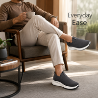 2026 Logo Personnalisé Baskets Chaussette Homme 5D Mains Libres Flyknit Slip On Rembourrée Plateforme Marche Prière