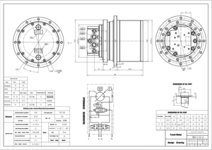มอเตอร์ขับเคลื่อนรถขุด TM04 GM04 ชุดเฟืองท้าย 40 ฟัน - Product Image 5