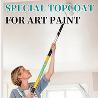 Peinture artistique, couche de finition mate, inodore, anti-taches, résistante au frottement, lavable, imperméable, résistante aux UV, couche de finition protectrice pour les murs