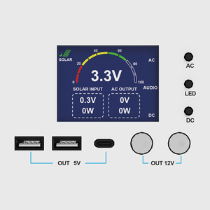 도매 300W 작은 사일런트 야외 휴대용 에너지 백업 전원 공급 장치 태양열 발전기 캠핑을위한 전기 발전소 - Product Image 3