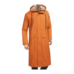 custom men long wool trench coat 25% wool 75% polyester orange thin fabric regular good quality designs