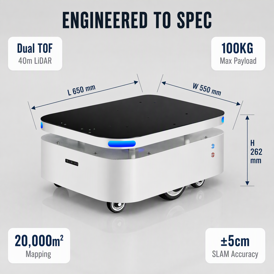 Beer System.drawing 150kg AGV AMR Robot Chassis Open SDK API Custom for System Integrators ...