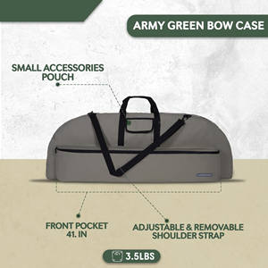 Mochila Rígida para Arco Recurvo de Diseño Nuevo OEM, Estuche para Arco de Gran Capacidad con Tubo para Flechas de Plástico y Acolchado para Caza - Product Image 5