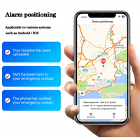 Échantillon gratuit SOS 130Db Envoi automatique de l'emplacement aux contacts d'urgence Alarme de défense personnelle Alarme de sécurité personnelle d'urgence